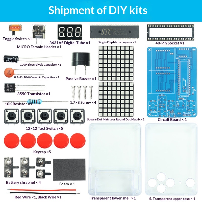 Pixel Game Machine Production  - Diy Wearable Electronics review and price