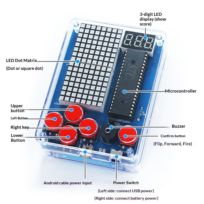 Pixel Game Machine Production  - Diy Wearable Electronics review and price