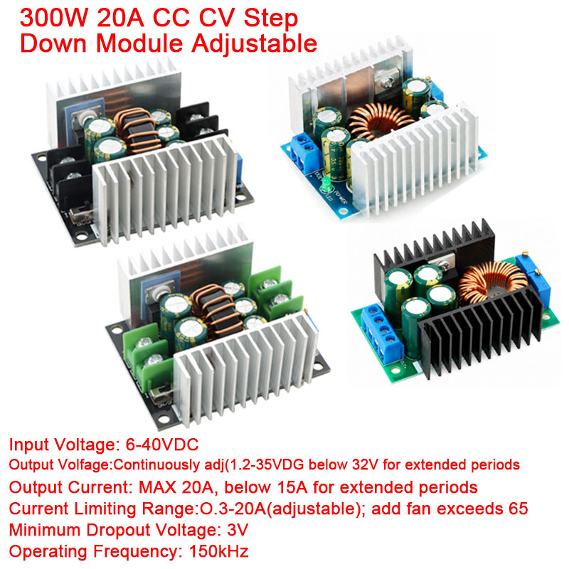 300W 20A DC-DC Buck Converter  - Dc Power Supply Variable review and price