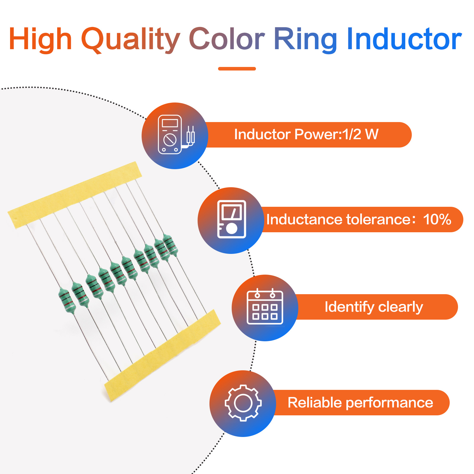 200pcs 1/2W 0410 Color Ring In - Diy Wearable Electronics review and price