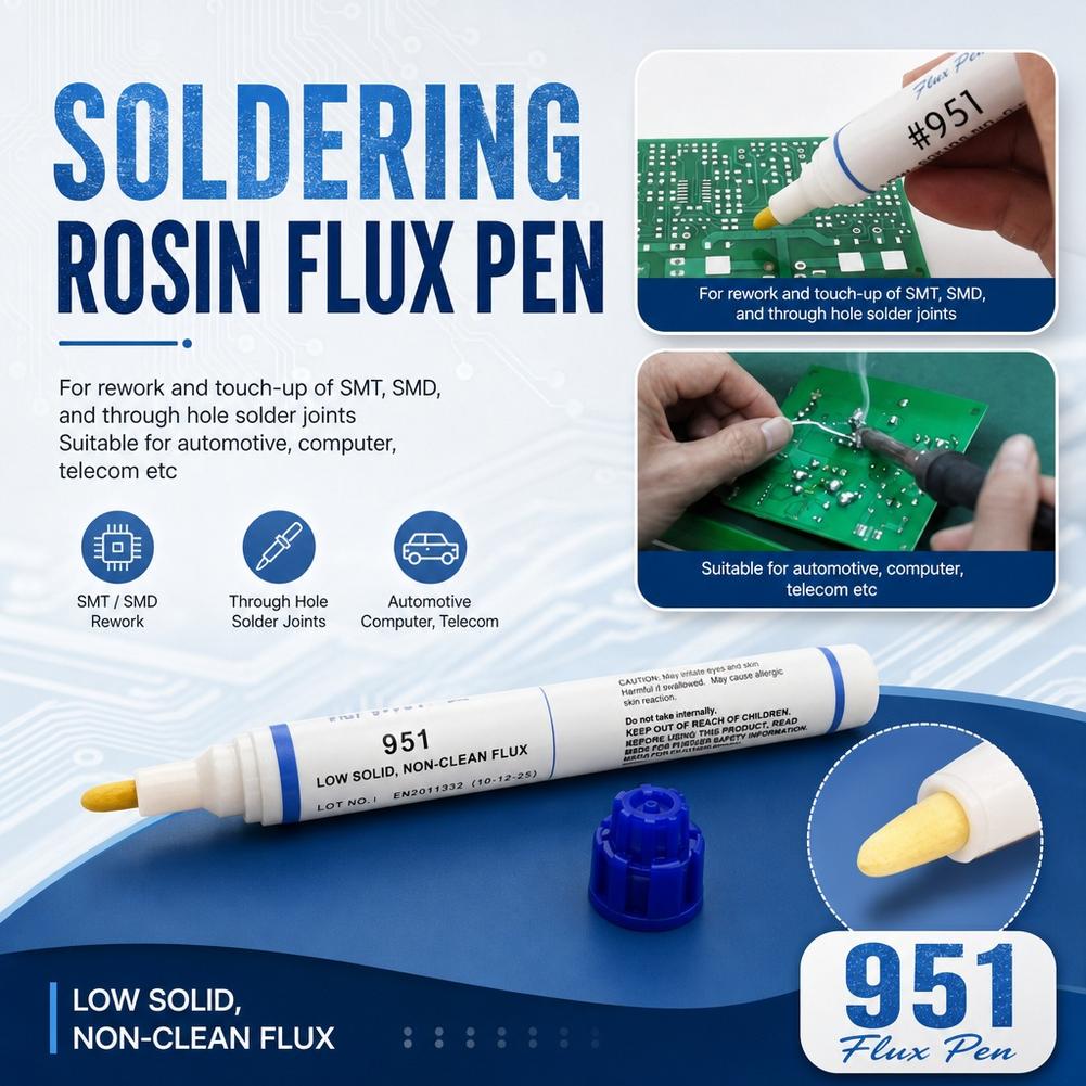 951 No‑Clean Rosin Flux Pen 10 - Flux Pen Electronics review and price
