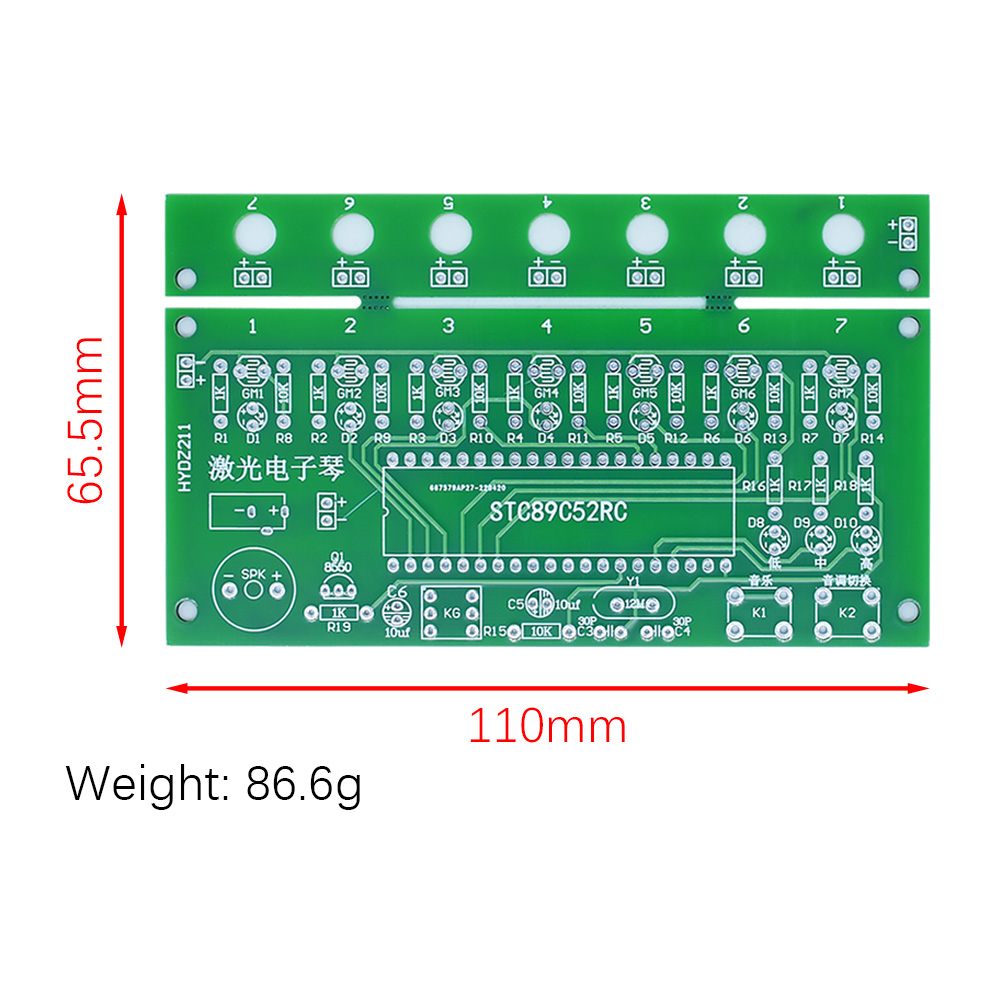 DIY Kit C51 MCU Laser Harp Kit - Diy Electronics Music review and price