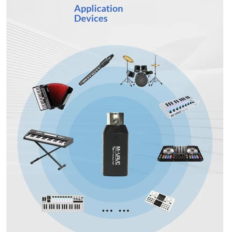 M Vave Sk7 Wireless Midi Adapt - Diy Electronics Music review and price