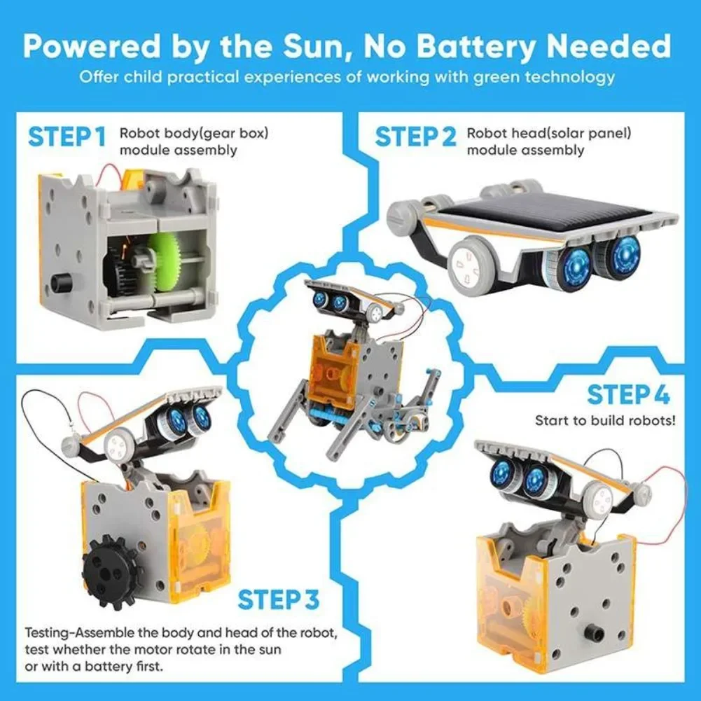 13 in 1 Solar Powered Robot Sc - Diy Electronics Components Kit review and price