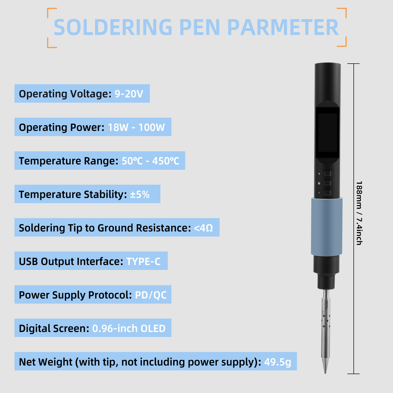 FEITA PTS200 Soldering Iron Ki - Flux Pen Electronics review and price